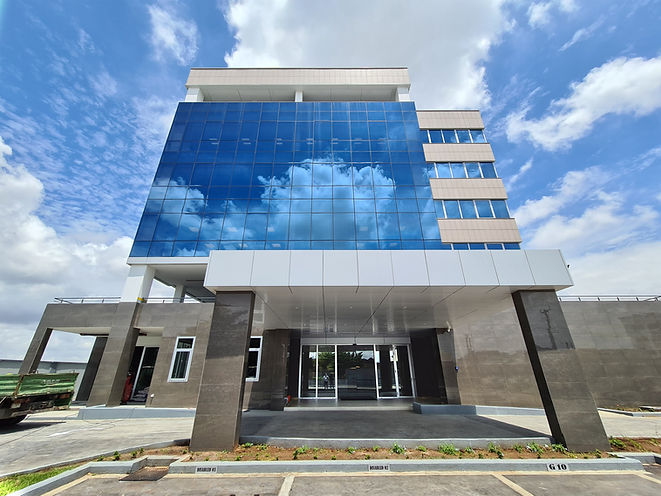 Contemporary commercial building in Lagos, Nigeria